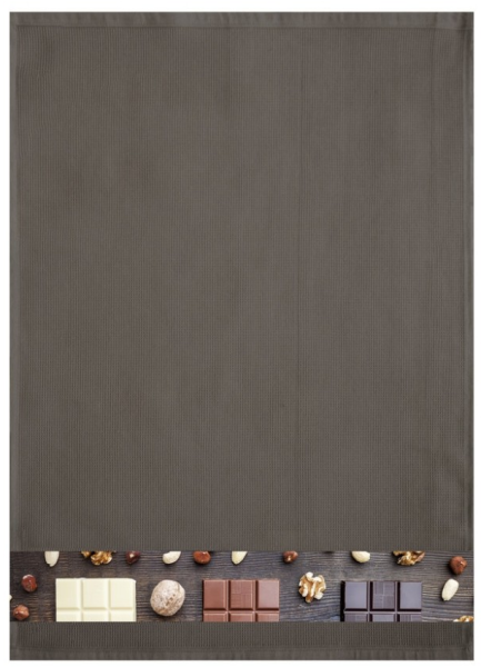 framsohn Geschirrtuch Waffel 'Schokolade' 50 x 70 cm Braun